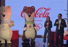 Sanremo 2024, Coca-Cola accoglie le mascotte ufficiali di Milano Cortina 2026 Sanremo 2024 Coca-Cola