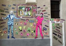 Sanremo 2024, nuovo murales di John Sale con Amadeus, Fiorello, cantanti e omaggio a Sandra Milo – Video Sanremo 2024 murales di John Sale