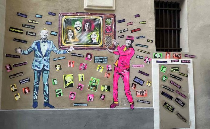 Sanremo 2024 murales di John Sale