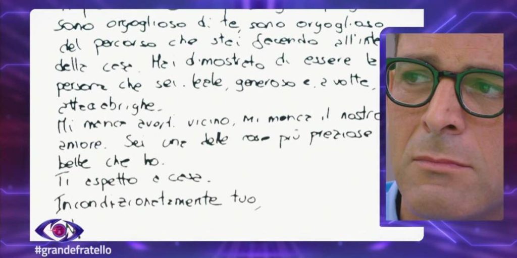 Grande Fratello 2024, Stefano Miele riceve una lettera dal fidanzato Niccolò | Video Mediaset