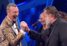 Ascolti tv di giovedì 8 febbraio 2024: Festival di Sanremo (60.1%) Terra Amara (10.65%) | Dati Auditel Russel Crowe a Sanremo mima qua qua e cita John Travolta