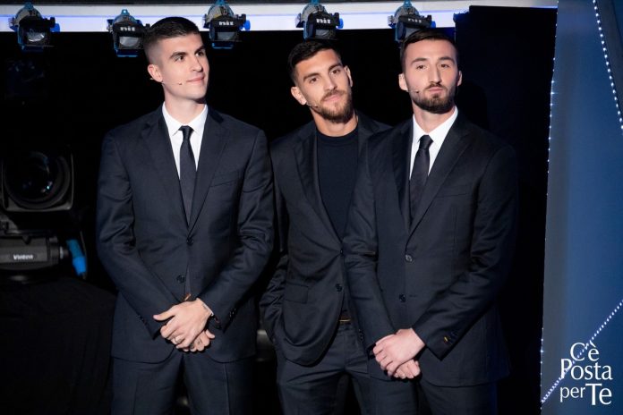 Gianluca Mancini, Lorenzo Pellegrini e Bryan Cristante a C’è Posta per te 2024: la sorpresa | Video Witty Tv Macini, Pellegrini, Cristante