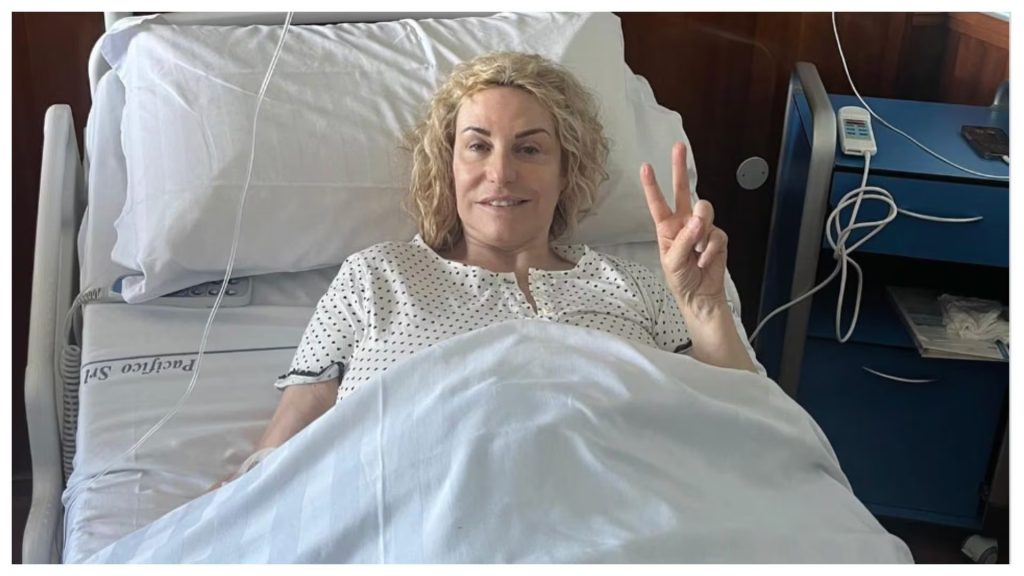 antonella Clerici in ospedale