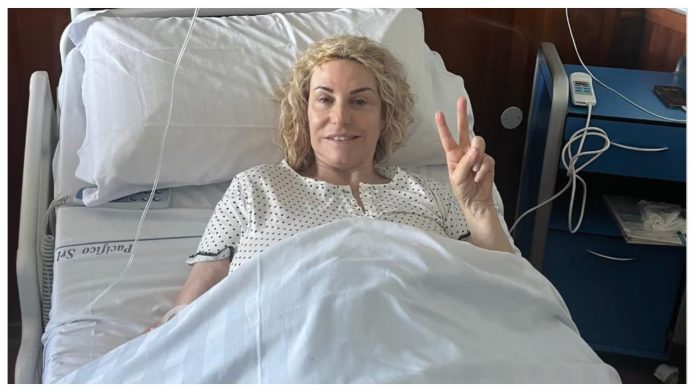 antonella Clerici in ospedale