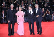 Brad Pitt e George Clooney alla Mostra del Cinema di Venezia 81: show sul red carpet – Video brad pitt george clooney