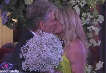 Grande Fratello 2024, il matrimonio di “Brooke” Katherine Kelly Lang con Clayton Norcross “Thorne” | Video Mediaset matrimonio Brooke e Clayton Norcross al Grande Fratello 2024