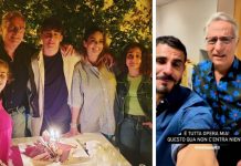 Paolo Bonolis su Instagram con Sonia Bruganelli e i loro figli: “Tutto il resto è noia” citando Franco Califano. Poi spiega: “Pensiero mio non di chi cura i social” Paolo Bonolis