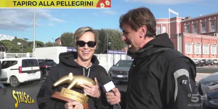 Tapiro d’oro a Federica Pellegrini, la consegna a Striscia La Notizia | Video Mediaset Tapiro d'oro a Federica Pellegrini