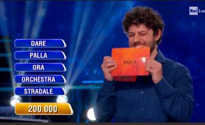L'Eredità, Gabriele vince 200 mila euro: ecco chi è e quanto ha vinto in tutto