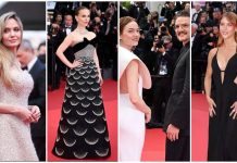 Festival di Cannes 2025, look e pagelle della quarta giornata (16 maggio) : Angelina Jolie (9) incanta, un’ape ruba la scena | VIDEO look canes 4 giorno