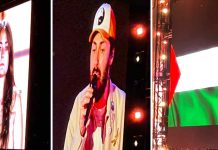 Pinguini Tattici Nucleari, concerto show al Maradona: video di Chiara Tramontano, giochi di luce e fuoco, messaggi di pace e ospite Max Pezzali pinguini tattici nucleari