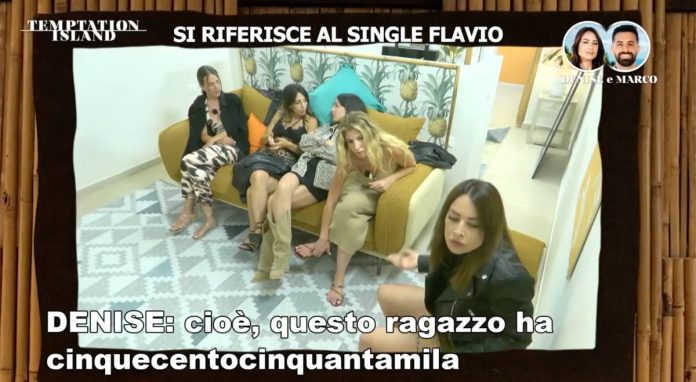 Temptation Island 2025, Denise si avvicina a Flavio: “Ha cinquecentocinquantamila qualità” | Video Witty Tv denise parla di flavio