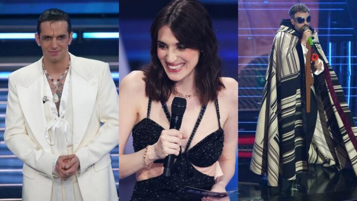 look seconda serata sanremo achille lauro fogliati e dargen