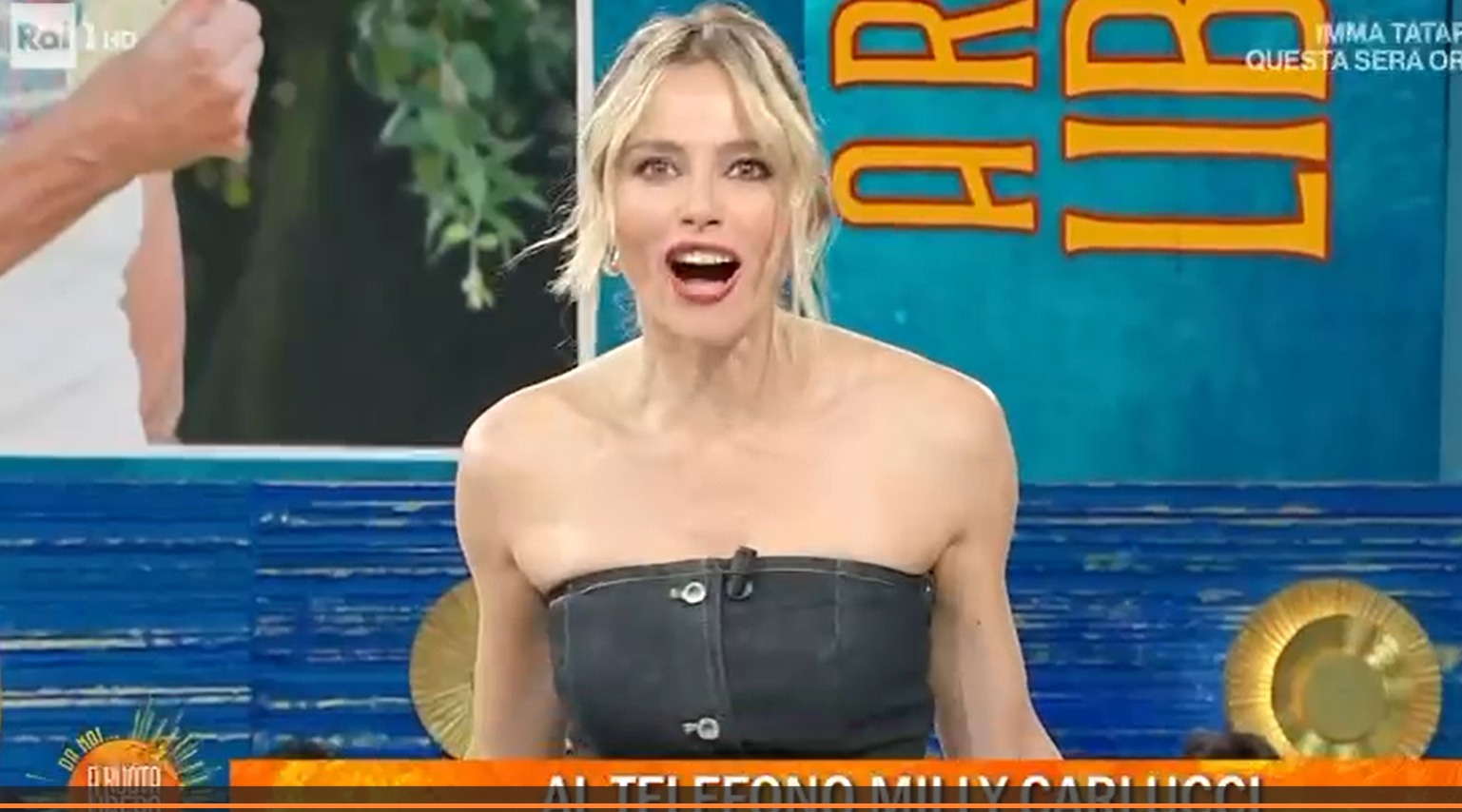 Milly Carlucci sorprende Francesca Fialdini in diretta: “Ti voglio tra i magnifici sette di Canzonissima”