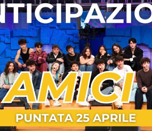 Ascolti tv 25 aprile 2026: Canzonissima (18.3%), Amici Il Serale (21.8%), Affari Tuoi (23.6%), La Ruota della Fortuna (23.5%) | Dati Auditel Amici di Maria De Filippi