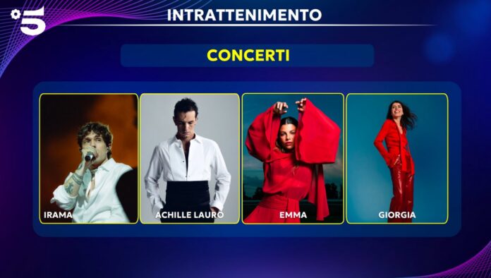 Concerti Palinsesti Mediaset 2026 2027