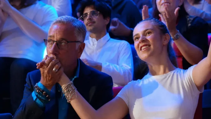 Paolo Bonolis e la Figlia Paolo Bonolis e la Figlia